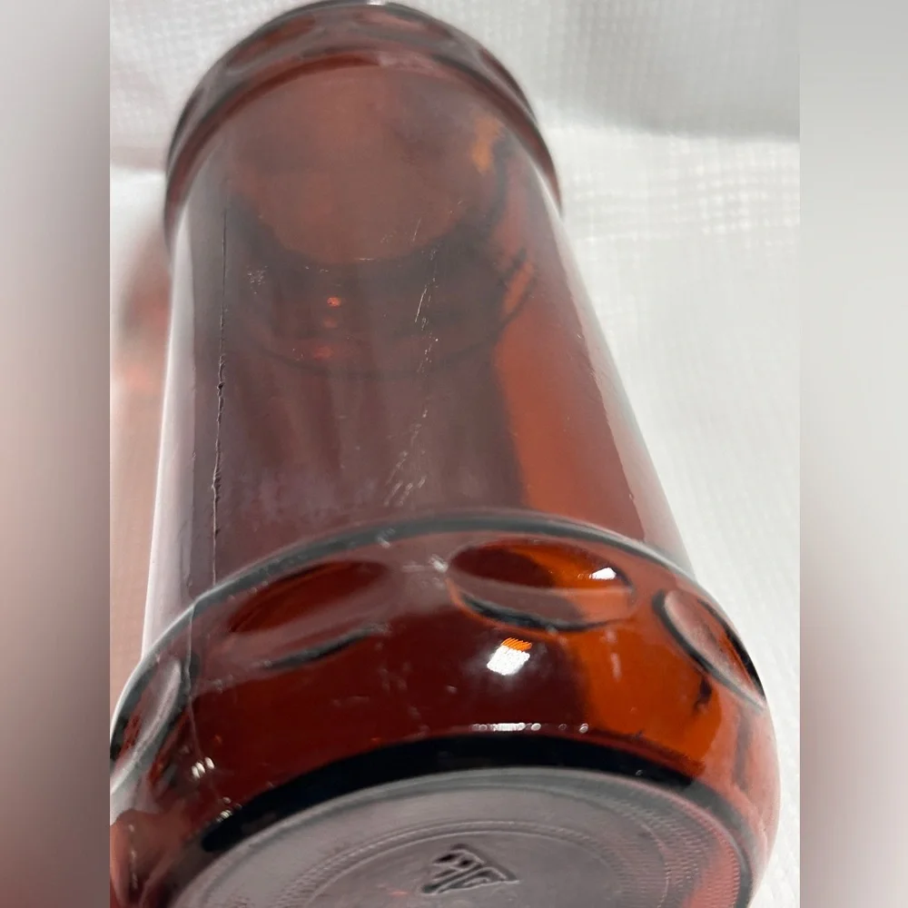 Vintage Amber glass jar from the Garden-Craft or Carnation‎ Coffee-Mate